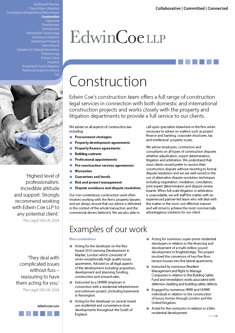 Factsheet blue Factsheet blue
